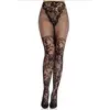 Leg Avenue - Dahlia Lace with Net Thigh Detail Panty - Zwart