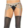 Leg Avenue Lurex elastic garter belt