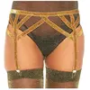 Leg Avenue Lurex elastic garter belt