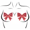 Leg Avenue Strass Bow Nipple Jewels Ensemble de lingerie, Rouge, Taille unique pour femme, rouge, taille unique