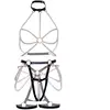 Leg Avenue Faux pearl halter harness