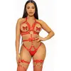 LEG AVENUE KINK Studded O-ring harness teddy