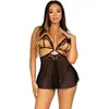 Leg Avenue Lace and mesh babydoll & panty
