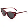 Polaroid 204301 Sunglasses, C9A/M9 Red, L Women's, C9a/M9 Red, L