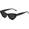 Lunettes de soleil femme Jimmy Choo ADDY/S - Noir/Gris - Papillon - Chic