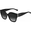 Lunettes de soleil - Jimmy Choo - Leela/s - Noir - Mixte - 55 mm