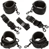 Calexotics - Nocturnal Bed Restraints Leather Adjustable Black