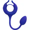 Calexotics - Admiral Cockring met Verzwaarde Vibrerende Buttplug - Blauw