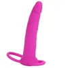 CalExotics Gode ceinture Love Rider Dual Penetrator Rose