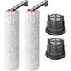 NETBOAT Brosse à rouleau + filtre d'accessoires pour Dreame H14 Pro, H14, H14 Dual aspirateur sec et humide pièces de rechange, 2 rouleaux