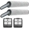 SIKSOG Brosse à rouleau + filtre pour Dreame H12,M12 ,H11 Core aspirateur sec et humide pièces de rechange, ensemble d'accessoires 2