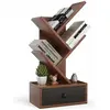 COSTWAY 60 CM Bibliothèque en Forme d'Arbre 5 Niveaux avec Tiroir, Min...
