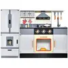 Cuisine Pour Enfants - Costway - Réfrigérateur Amovible - Effet Son Et Lumière - Gris