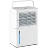 GOPLUS Déshumidificateur Domestique 12L/Jour 15 m²-Mode Continu-Séchage-Auto-Minuterie 24H-Réservoir d'Eau 2,1L