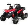 Quad Électrique pour Enfants COSTWAY - 6 Roues, 4 Moteurs, LED, Musiqu...
