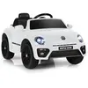 DREAMADE Voiture Électrique pour Enfant 3-8 Ans avec Télécommande & Musique & Lumières, Véhicule Enfant Coccinelle Volkswagen,