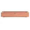 COSTWAY Jardinière Rectangulaire en Bois de Sapin Pré-huilé 91,5x18x16 CM Bac à Fleurs avec Grain de Bois Naturel pour