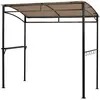 COSTWAY Tonnelle de Barbecue 216 x 134 x 211 cm-Auvent Polyester-Étagè...