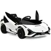 GOPLUS Voiture Électrique Enfant 12V Cabriolet Lamborghini de Portes Ciseaux avec Télécommande 2,4G,avec LED-Musique-USB,Blanc