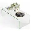 GOPLUS Table Basse Verre Trempé 108X50X35 CM,Style Moderne Minimaliste...