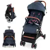 COSTWAY Poussette Bébé 0-3 Ans Pliable à une Main avec Tige,Dossier-Re...