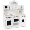 COSTWAY Cuisine pour Enfants en Bois 3 Ans+, Effet Lumière & Sonore, M...