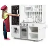 Costway Cuisine Enfant En Bois 3 Ans+, Effets Sonore Et Lumière Avec 7...