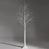 COSTWAY Arbre Artificiel 150cm Bouleau Blanc Chaud Flexible 72 Lumineu...