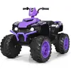 COSTWAY Quad Électrique Pour Enfants 3-7 Ans Avec Lumière, Musiques Et...