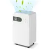 RELAX4LIFE Déshumidificateur d’Air Électrique 12L/Jour - Réservoir d'Eau 2 L - Minuterie & Verrouillage Enfant - 180 W pour 15