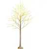 RELAX4LIFE Sapin de Noël Blanc 180cm Lumineux, Bouleau Artificiel avec...