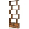GOPLUS Bibliothèque Étagère de Rangement 70x23x183CM à 5 Niveaux avec ...