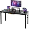 COSTWAY Bureau Gaming / Table pour Gamer 140 x 60 x 74 cm (L x l x H) ...