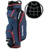 Costway Sac De Club De Golf Avec 14 Compartiments Séparés 8 Poches Cap...
