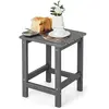 COSTWAY Table Basse de Jardin en HDPE L36 x P36 x H47 CM Anti-UV Charg...