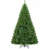 GOPLUS Sapin de Noël Artificiel 225CM, Pied Croisé en Fer 1346 Branche...