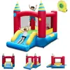 GOPLUS Château Gonflable 2 en 1 pour Enfants avec Grande Zone de Saut,...