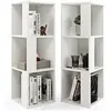 COSTWAY Lot de 2 Bibliothèque en Bois de Style Industriel 33 x 33 x 10...
