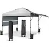 Costway Costway Tonnelle De Jardin Barnum Instantanée 3x3m Avec Double...