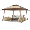 Tonnelle de Jardin Pliante - COSTWAY - 4 x 4M - UPF50+ - Hauteur Régla...
