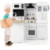COSTWAY Cuisine d Angle Enfants 3 Ans+, 5 Accessoires, Effet Son avec ...