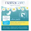 Natracare Serviettes Ultra Pads Super à Ailettes 12 unités