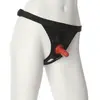 Doc Johnson Vac-U-Lock Ultra Strap-On met plug - Zwart/Rood