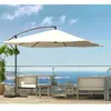 CONCEPT USINE SOLENZARA - Parasol déporté carré 3x3m écru en aluminium