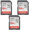 3PCS SanDisk Ultra SDXC UHS-I U1 64 Go 140 Mo/s Full HD vidéo Carte SD...