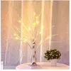TODOT Lampe de table en forme d'arbre de 45 cm avec 18 LED blanches chaudes - À piles - Pour la maison, une fête, un mariage, Pâques,