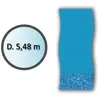 Liner swirl forme ronde d.5.48m pour piscine hors sol - SWIMLINE