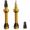 Tubolight SVVGLD, Paire de valves colorées unisexe pour adulte, or, 50 mm