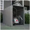 AMAKUS Abri de Jardin Pas Cher, Cabane de Jardin Tente de Stockage pour Garage, Armoire Rangement Exterieur, Gris Foncé, 100x187x160 cm