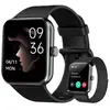 Blackview Montre Connectée Homme Femme avec Appels Bluetooth Assistant Vocal Sommeil Podomètre Smartwatch pour Android iOS Noir